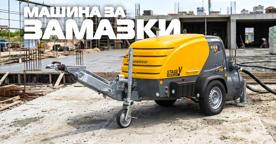 Машина за замазки под наем