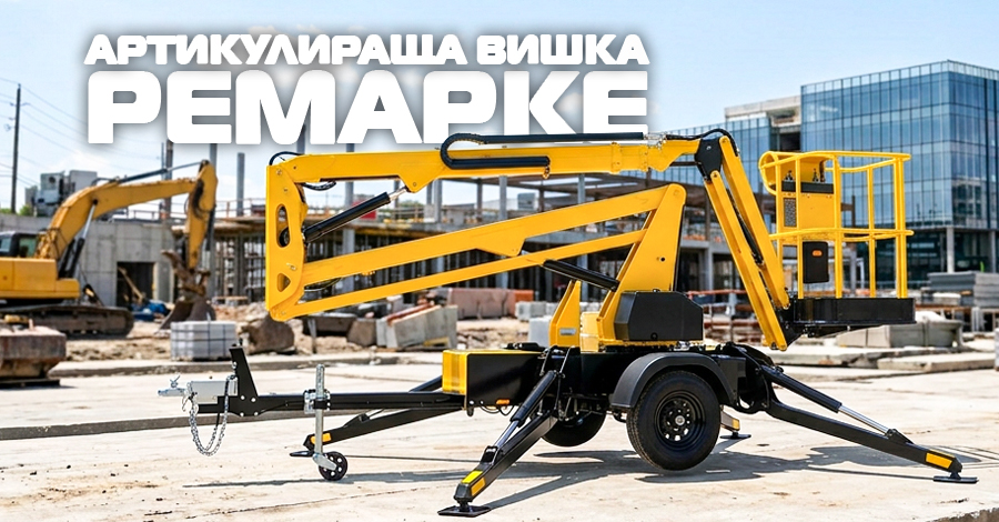Артикулираща вишка ремарке DINO (Дино) под наем